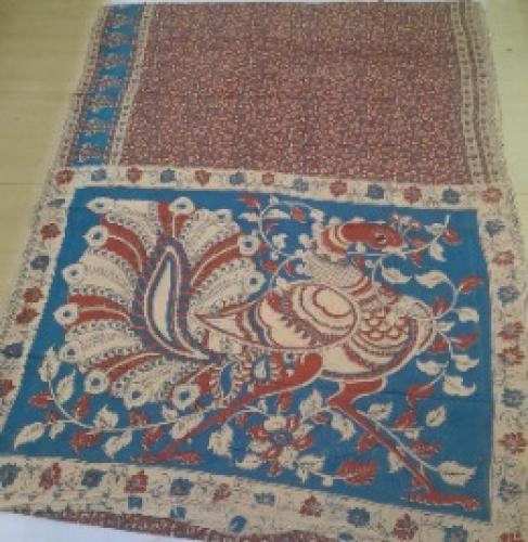 KALAMKARI PRINTED COTTON SAREE